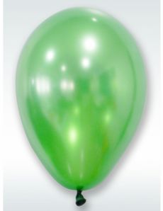 50 Ballons verts métallisés 30 cm accessoire