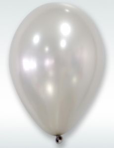 50 Ballons argentés métallisés 30 cm accessoire