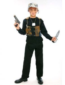 Kit soldat militaire enfant en plastique accessoire
