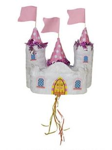 Petite piñata château de princesse 60 x 28 cm accessoire