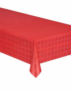 Nappe en rouleau papier damassé rouge 6 mètres accessoire