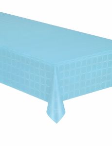 Nappe en rouleau papier damassé bleu pastel 6 mètres accessoire