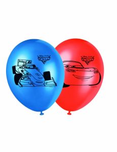 8 Ballons latex Cars accessoire