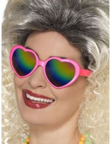Lunettes coeur avec verres multicolore femme accessoire