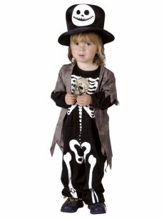 Déguisement squelette de la nuit enfant Halloween costume