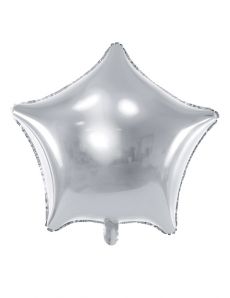 Ballon aluminium étoile argentée 45 cm accessoire