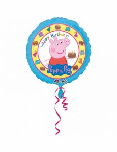 Ballon aluminium Happy Birthday Peppa Pig 43 cm accessoire