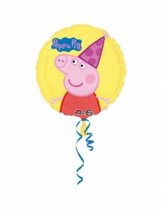 Ballon aluminium anniversaire Peppa Pig 43 cm accessoire
