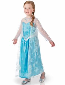 Déguisement luxe Elsa La Reine des Neiges enfant 