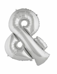 Ballon aluminium géant symbole & argent 80 cm accessoire