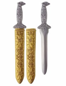 Épée argent avec son étui 41 cm accessoire