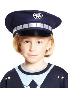 Casquette policier enfant bleu accessoire