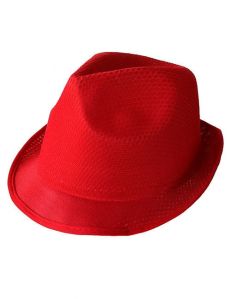 Chapeau borsalino rouge adulte accessoire