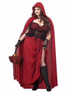 Déguisement Petit chaperon rouge gothique femme Halloween 