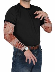 Manches fausses blessures zombie accessoire