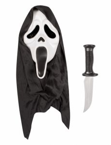 Masque et couteau Scream Halloween adulte accessoire