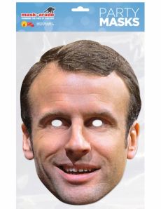 Masque carton Emmanuel Macron accessoire
