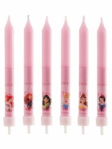 8 Bougies anniversaire Princesses Disney accessoire