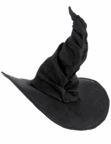 Chapeau sorcière velours noir adulte accessoire