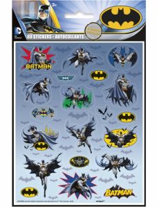 4 Feuilles de stickers Batman accessoire
