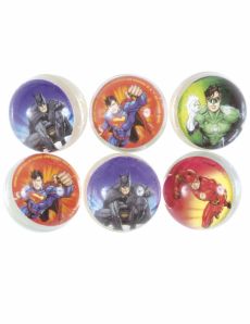 6 Balles rebondissantes Justice League accessoire
