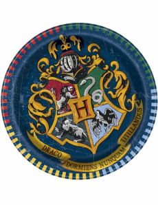 8 Petites assiettes en carton Harry Potter  18 cm accessoire