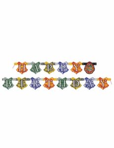 Bannière happy birthday Harry Potter  182 cm accessoire