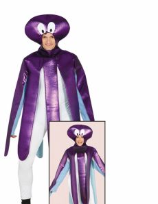 Déguisement poulpe violet adulte costume