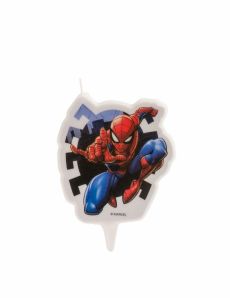 Bougie anniversaire Spiderman 7,5 cm accessoire