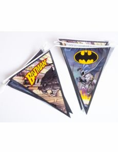 Guirlande en plastique fanions Batman 270 cm accessoire