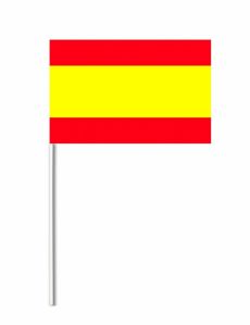 Drapeau papier Espagne 14 x 21 cm accessoire