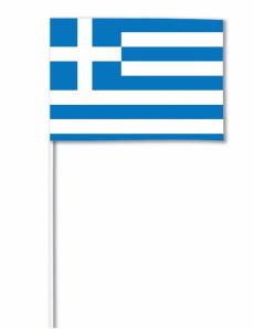 Drapeau papier Grèce 14 x 21 cm accessoire