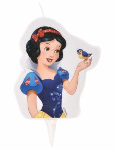 Bougie d'anniversaire Princesses Disney  Blanche Neige 6 x 7,3 cm accessoire