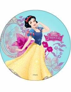 Disque en azyme Princesses Disney  Blanche Neige 21 cm accessoire