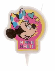 Bougie d'anniversaire Minnie7,5 cm accessoire
