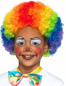 Perruque clown multicolore enfant accessoire