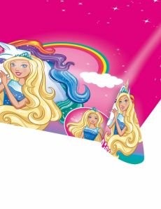 Nappe en plastique Barbie Dreamtopia 120 x 180 cm accessoire