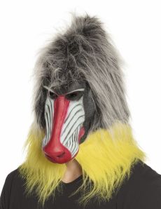Masque latex babouin adulte accessoire
