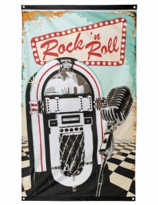 Drapeau Rock'n roll 90 x 150 cm accessoire