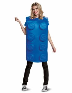 Déguisement brique Lego® bleue adulte costume