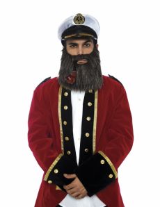Kit accessoires capitaine marin luxe adulte accessoire