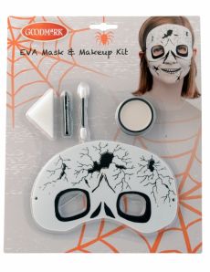 Kit maquillage et masque squelette accessoire