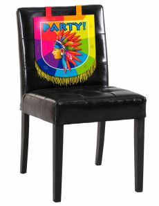 Décoration pour chaise en carton Indien 38 x 34 cm accessoire