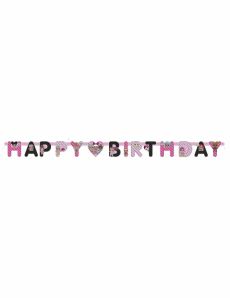 Guirlande Happy Birthday en carton LOL Surprise 1,69 m accessoire