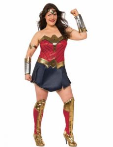 Déguisement deluxe Wonder Woman Justice League grande taille femme costume
