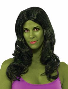 Perruque Hulk femme accessoire