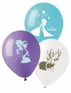 10 Ballons en latex La Reine des Neiges 28 cm accessoire