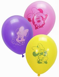 10 Ballons en latex Minnie 28 cm accessoire