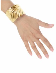 Bracelet feuilles d'or adulte accessoire