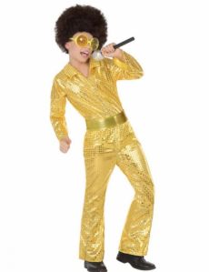 D?guisement Disco Gold Gar?on costume
